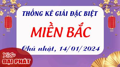Thống Kê Giải Đặc Biệt Miền Bắc Hôm Nay Chủ Nhật Ngày 14/01/2024