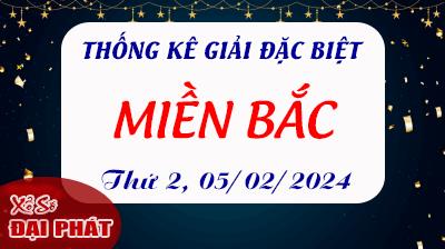 Thống Kê Giải Đặc Biệt Miền Bắc Hôm Nay Thứ 2 Ngày 05/02/2024
