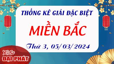 Thống Kê Giải Đặc Biệt Miền Bắc Hôm Nay Thứ 3 Ngày 05/03/2024