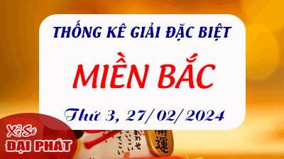 Thống Kê Giải Đặc Biệt Miền Bắc Hôm Nay Thứ 3 Ngày 27/02/2024