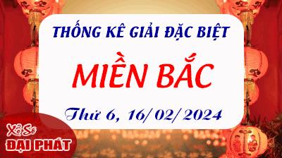 Thống Kê Giải Đặc Biệt Miền Bắc Hôm Nay Thứ 6 Ngày 16/02/2024