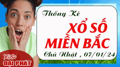Thống Kê XSMB 07/01/2024 CN - Thống Kê Xổ Số Miền Bắc 30 Ngày