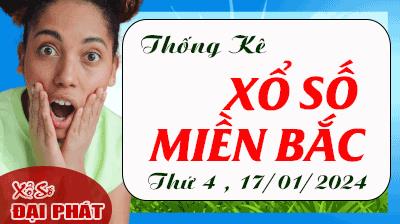 Thống Kê XSMB 17/01/2024 Thứ 4 - Thống Kê Xổ Số Miền Bắc 30 Ngày