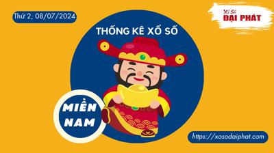 Thống Kê Xổ Số Miền Nam 08/07/2024 - Thống Kê XSMN Thứ 2