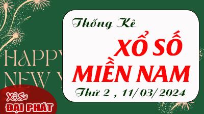 Thống Kê Xổ Số Miền Nam 11/03/2024 - Thống Kê XSMN Thứ 2