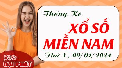 Thống Kê Xổ Số Miền Nam 09/01/2024 - Thống Kê XSMN Thứ 3