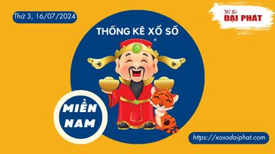 Thống Kê Xổ Số Miền Nam 16/07/2024 - Thống Kê XSMN Thứ 3