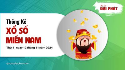 Thống Kê Xổ Số Miền Nam 13/11/2024 - Thống Kê XSMN Thứ 4