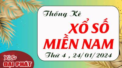 Thống Kê Xổ Số Miền Nam 24/01/2024 - Thống Kê XSMN Thứ 4