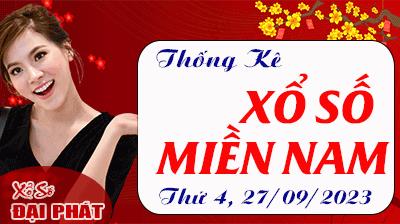 Thống Kê Xổ Số Miền Nam 27/09/2023 - Thống Kê XSMN Thứ 4