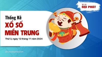 Thống Kê Xổ Số Miền Trung 12/11/2024 - Thống Kê XSMT Thứ 3