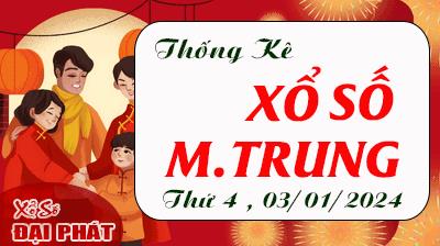 Thống Kê Xổ Số Miền Trung 03/01/2024 - Thống Kê XSMT Thứ 4