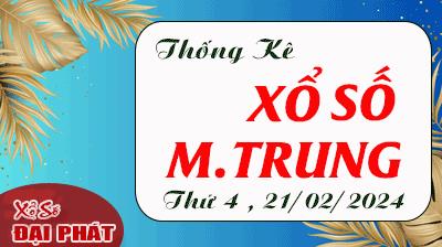 Thống Kê Xổ Số Miền Trung 21/02/2024 - Thống Kê XSMT Thứ 4