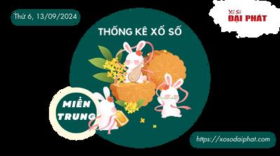 Thống Kê Xổ Số Miền Trung 13/09/2024 - Thống Kê XSMT Thứ 6