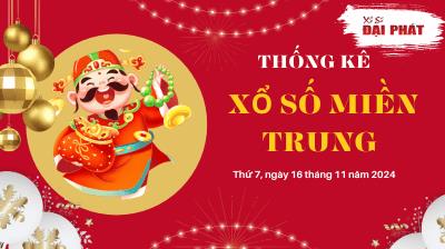 Thống Kê Xổ Số Miền Trung 16/11/2024 - Thống Kê XSMT Thứ 7