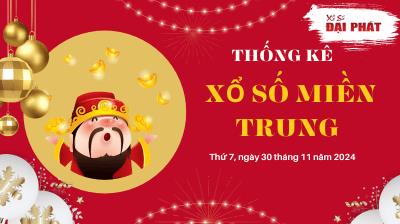 Thống Kê Xổ Số Miền Trung 30/11/2024 - Thống Kê XSMT Thứ 7