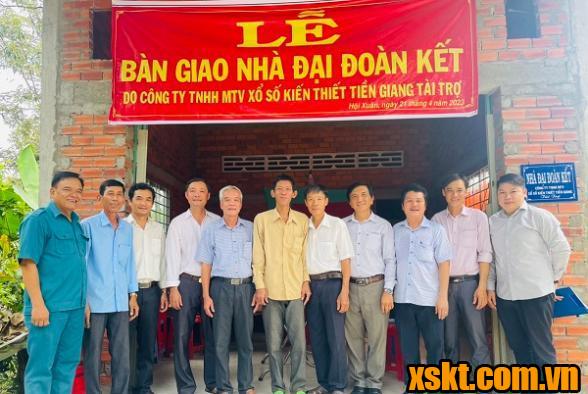 XSKT Tiền Giang bàn giao nhà đại đoàn kết cho hộ nghèo