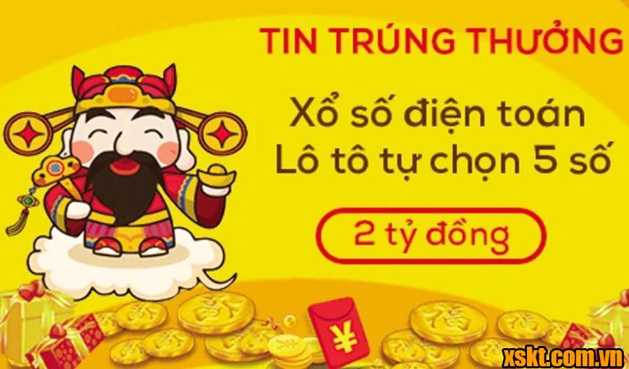 Giải đặc biệt 2 tỷ đồng của XSĐT Lô Tô tự chọn 5 số ngày 24/1 đã có chủ nhân