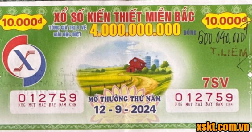 XSMB: Đã có khách hàng Hà Nội trúng 500 triệu đồng kỳ quay ngày 12/9