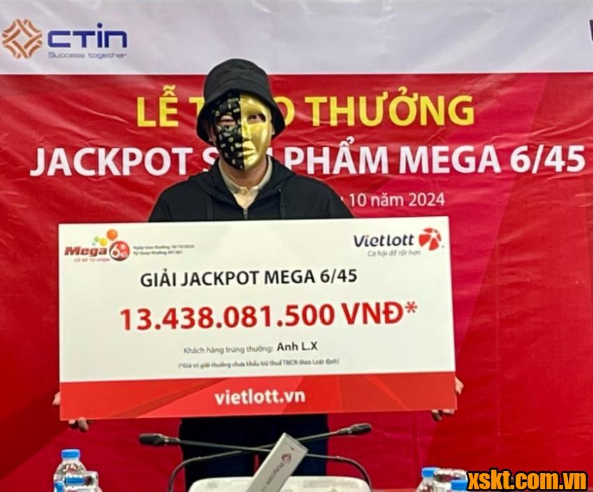 Vietlott: Trao thưởng 13 tỷ đồng cho khách hàng may mắn ở Đồng Tháp