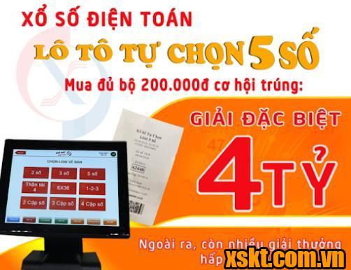 Trúng ngay 1 tỷ đồng khi mua xổ số điện toán Lô tô 5 số ngày 29/12