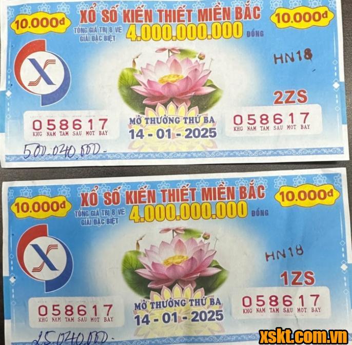 XSMB: Đã có khách hàng quận Hoàn Kiếm Hà Nội trúng 525 triệu đồng kỳ quay ngày 14/1/2025